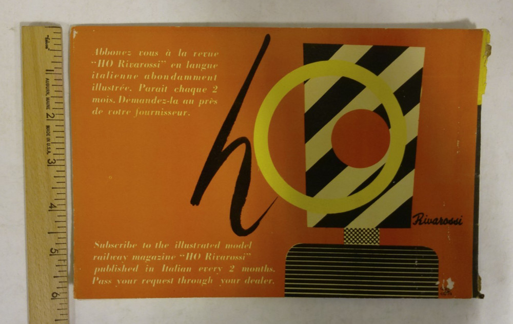 Rivarossi HO Scale 1957 General Catalog