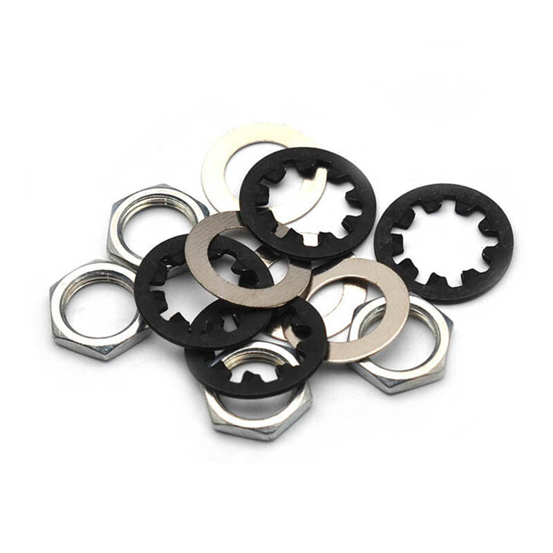 50/100Sets Guitar Nuts Washers & Lock washers for US CTS Pots