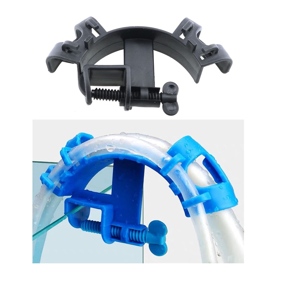 E-outstanding 2-Pack Water Pipe Fixing Clamp Adjustable Plastic Fish Tank...