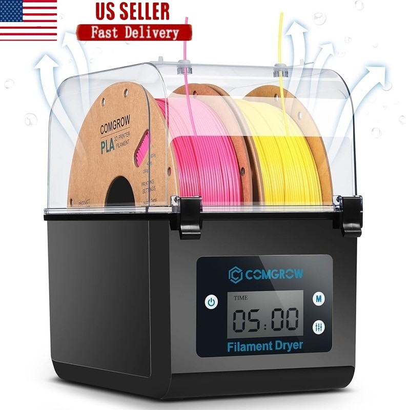 Filament Dryer Box 3D Printer Moisture Removal Temperature Control Large Storage