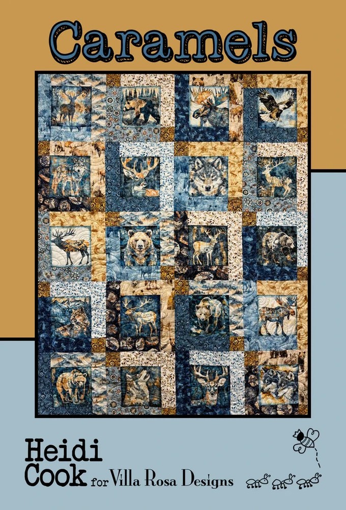 Caramels Quilt Pattern-Using a Panel and Fat Quarters Pattern