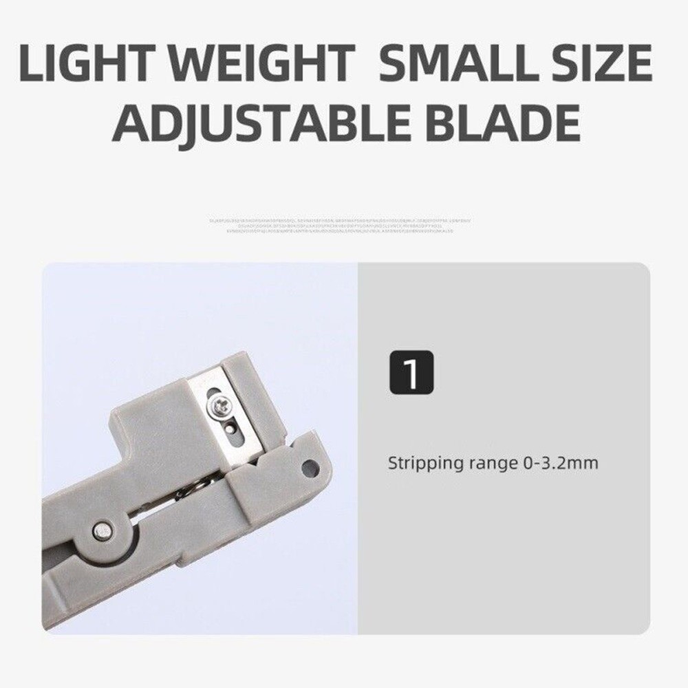 Compact and Lightweight Fiber Stripping Tool Suitable for Multiple Cable Types