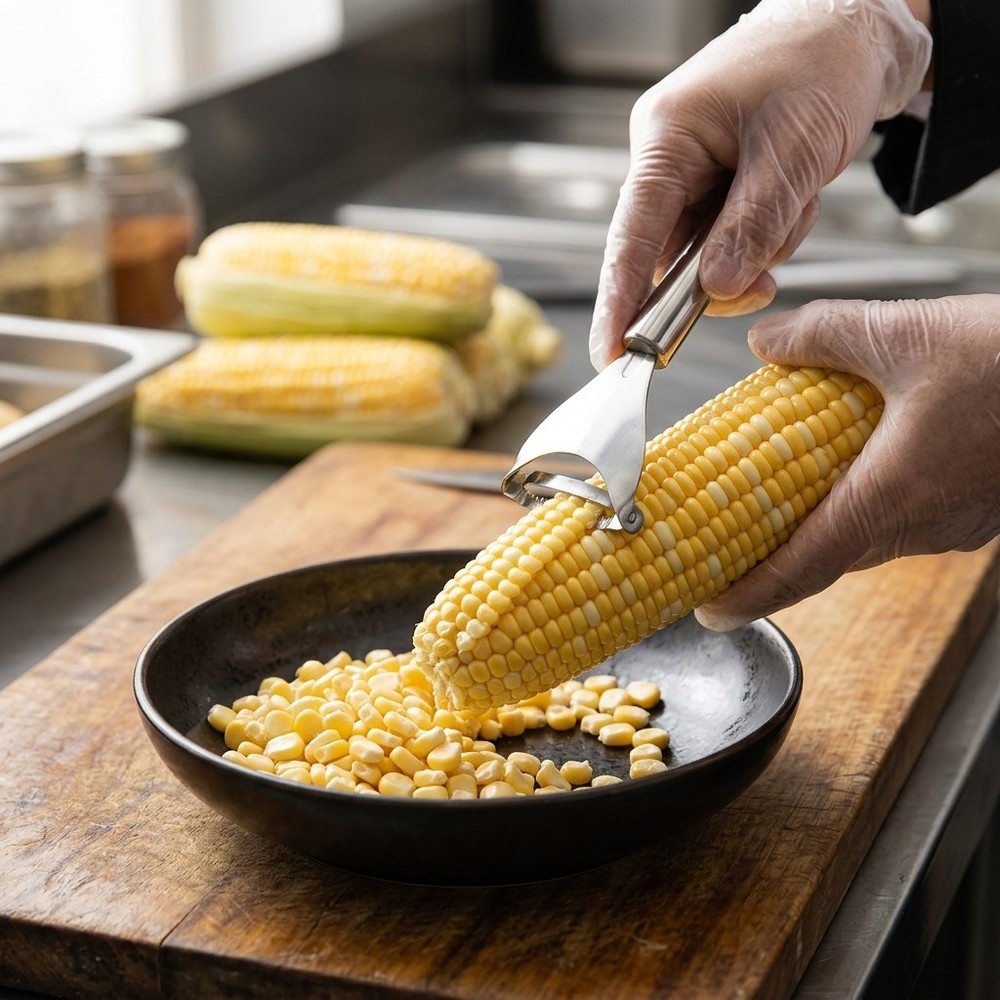 Corn Peeler Stripper Tool Stainless Steel for Quick Corn Kernel Removal