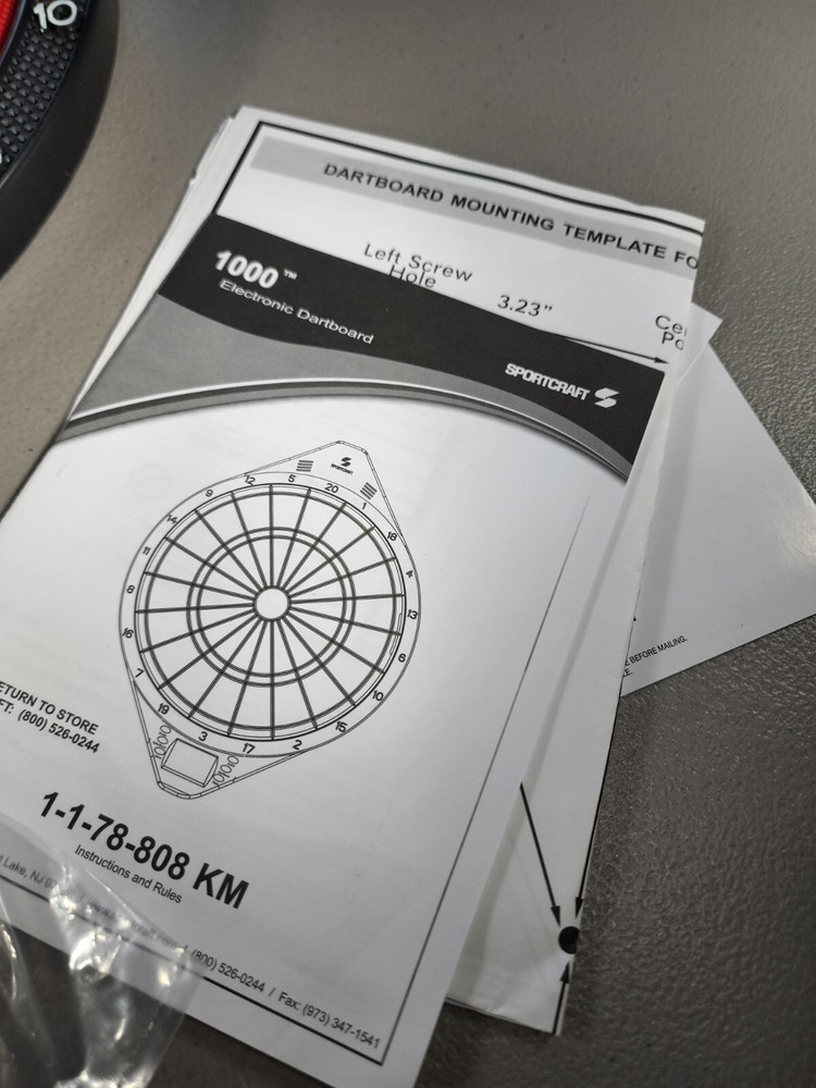 SPORTCRAFT 1000 Electronic Dart Board
