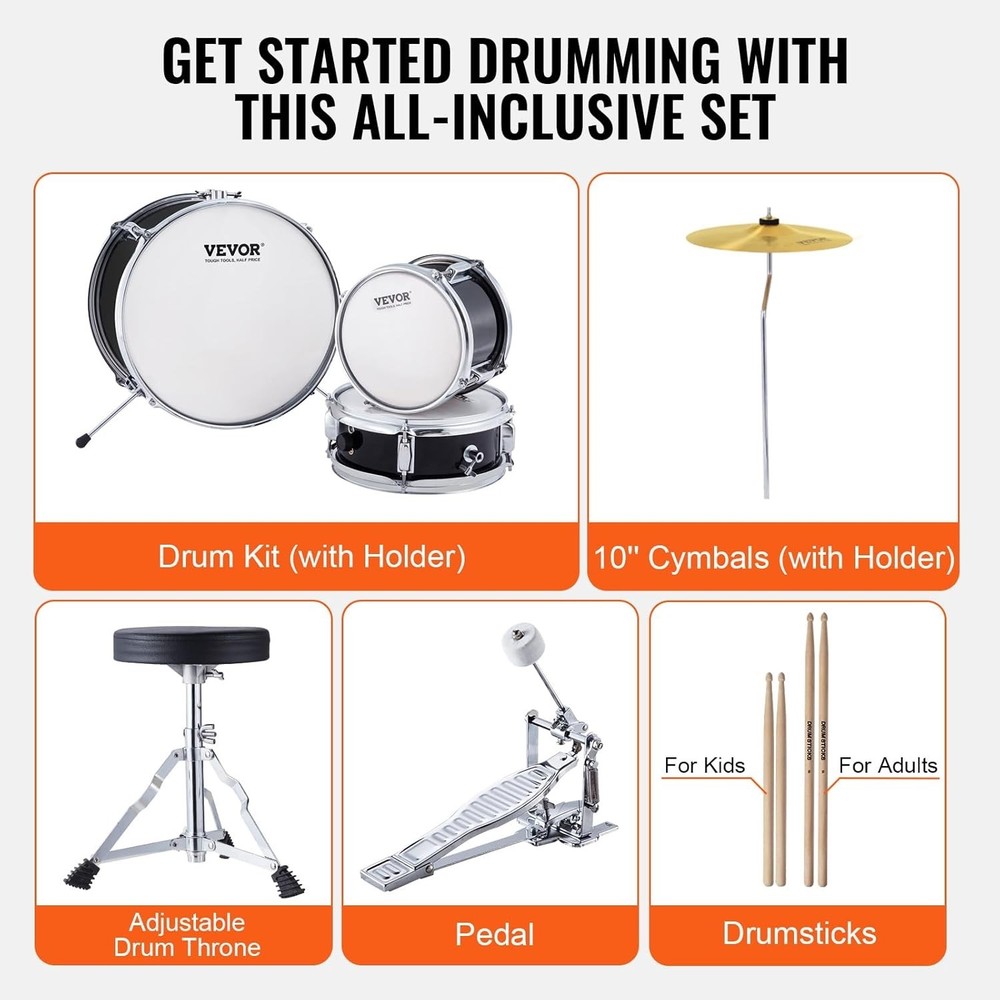 Kids Drum Set SJ-001-BK