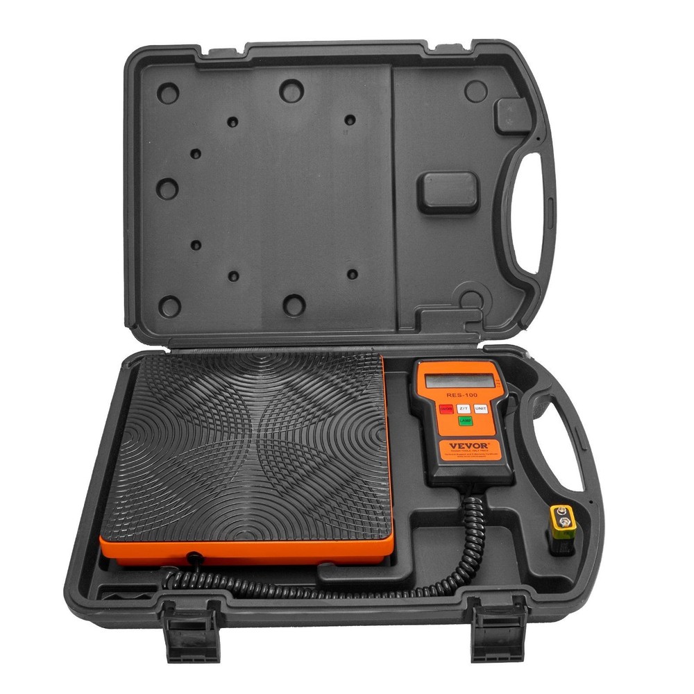 220lb Heavy Duty Refrigerant Scale, Durable Platform with Remote Control Setup