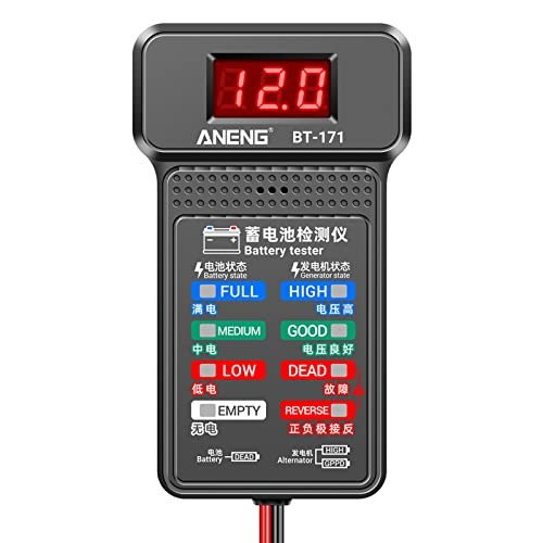 12V Car Battery Tester Digital Alternator Voltage-Analyzers Diagnostic Tool