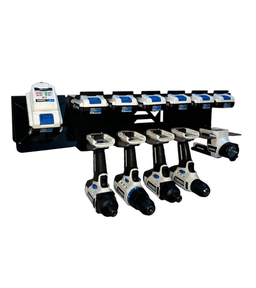 Hart 20v Drill & Locking Battery Charging Station