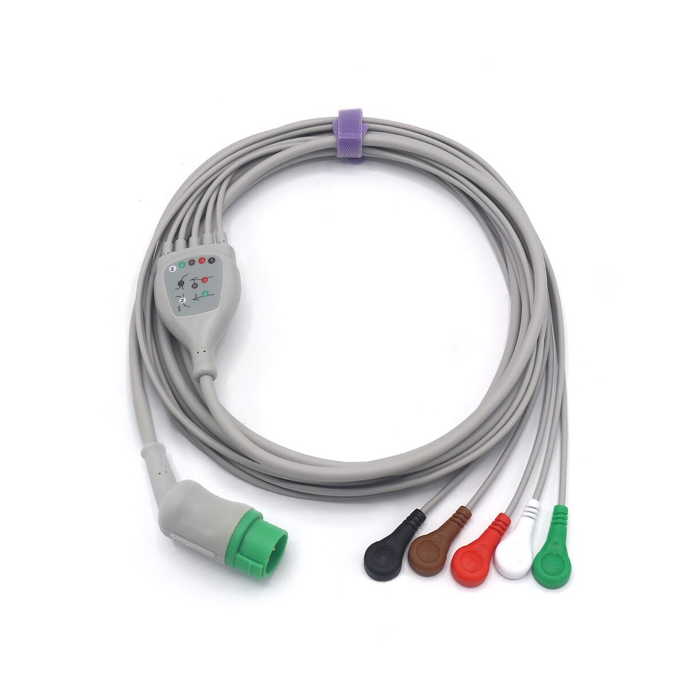 Biolight 15-027-0001 ECG Compatible 5 Leads - Snap