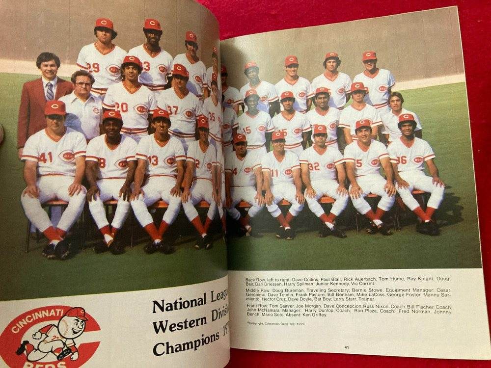 1979 NLCS Program Cincinnati Reds vs Pittsburgh Pirates Stargell Bench Morgan