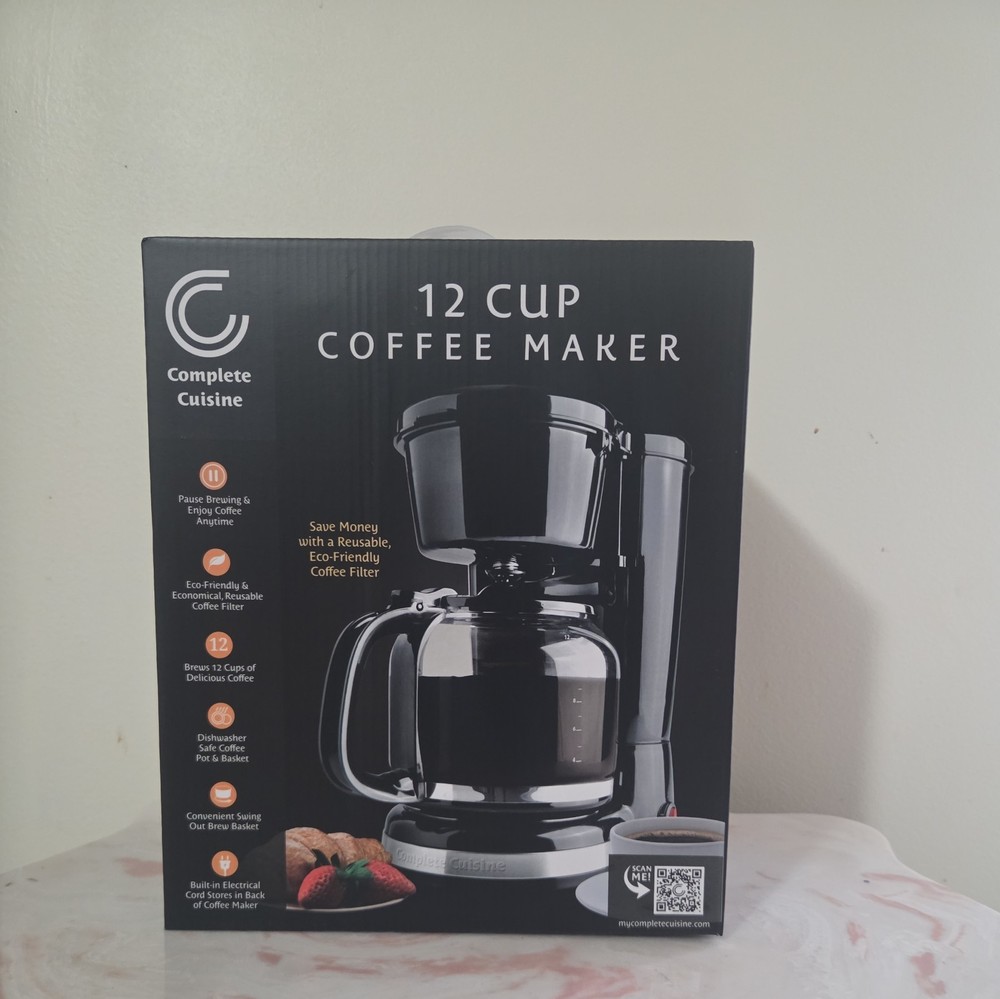 Complete Cuisine 12 Cup Coffee maker NEW