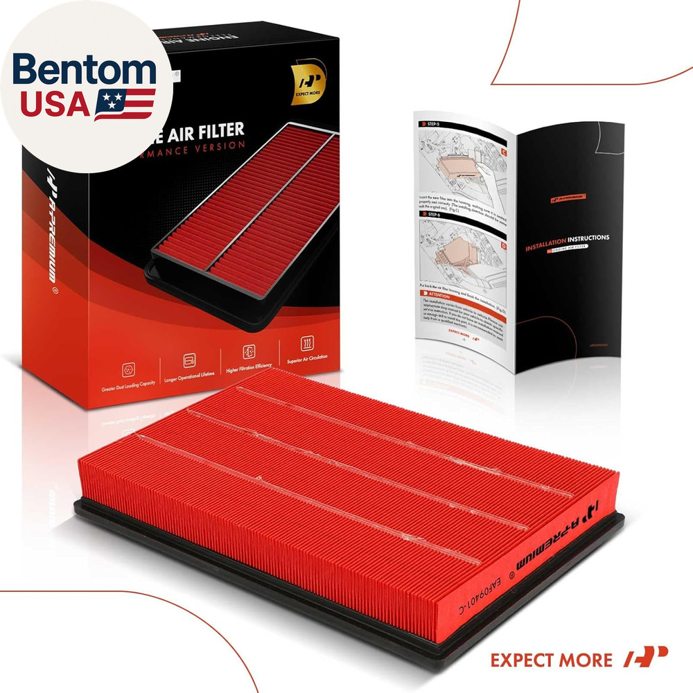 High-Performance, Pre-Oiled Engine Air Filter Compatible with Dodge Models - Ram