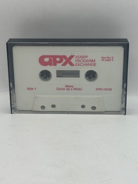 APX Atari Program Exchange Product  APX-10122 Cassette Game