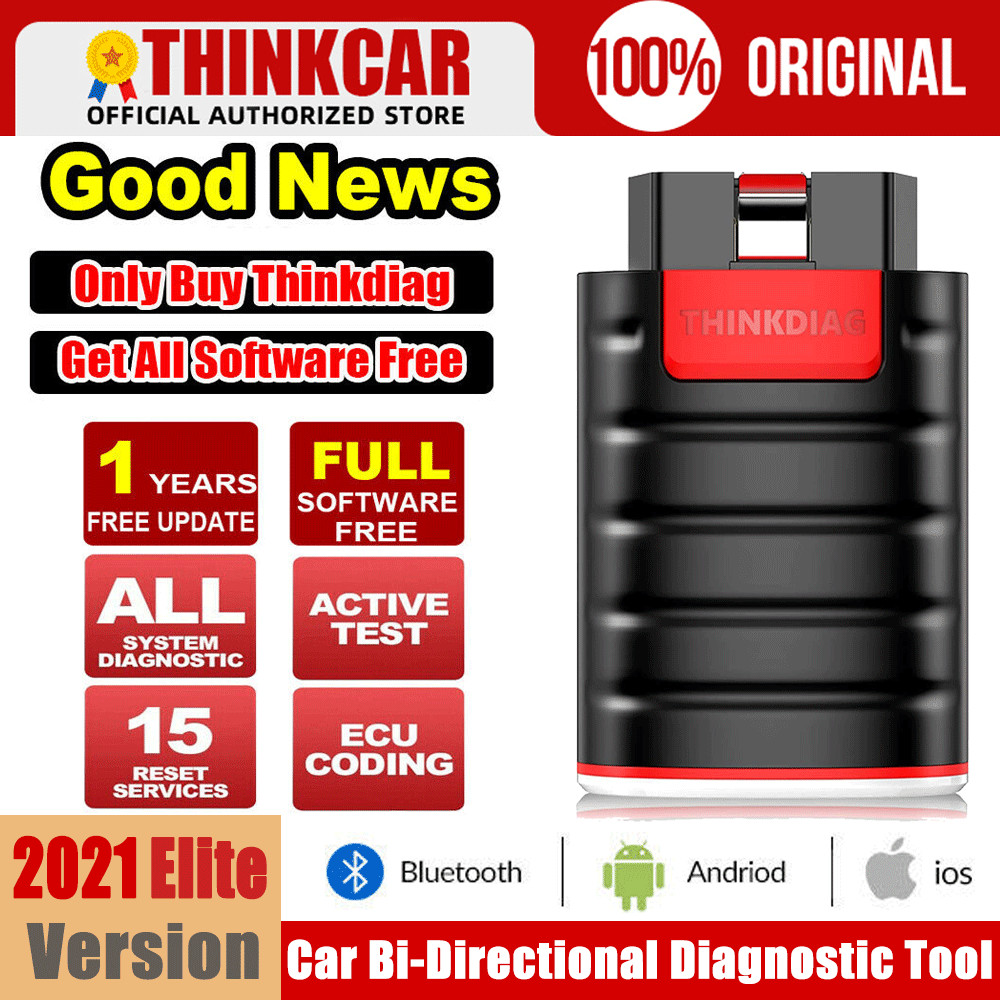 THINKDIAG Bluetooth Car OBD2 Scanner Diagnostic Scan Tool for iPhone & Android