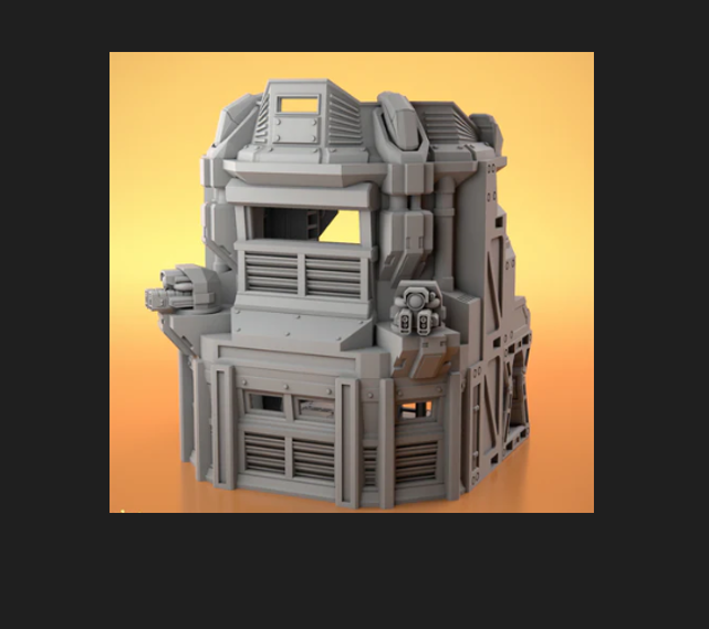 Wargaming terrain - Sci Fi bunker -Warhammer 40k, Infinity