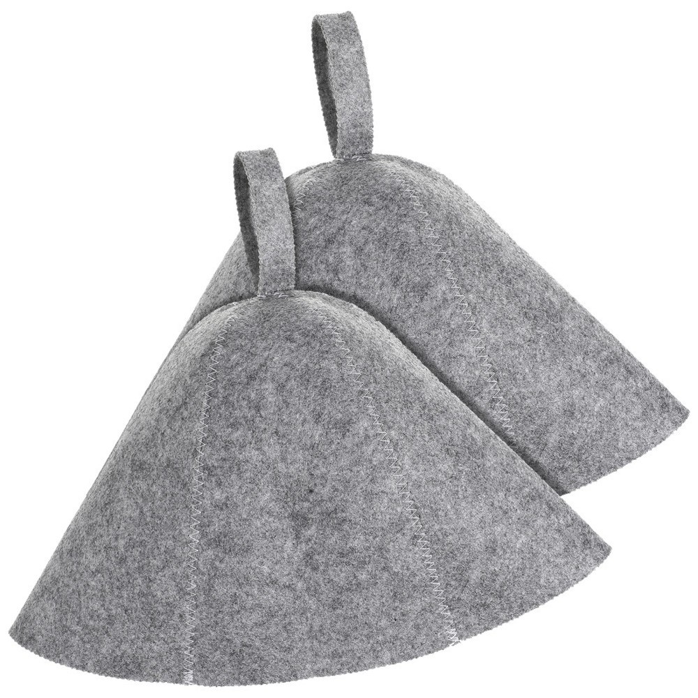 2pcs Felt Sauna Hat Thickened Comfortable Shower Hat Lightweight Indoor Sauna