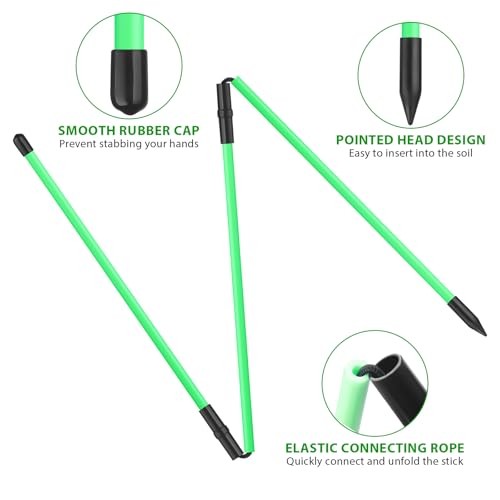 Golf Alignment Sticks 2 Packs 48" Foldable Alignment Stick Golf Training Aid