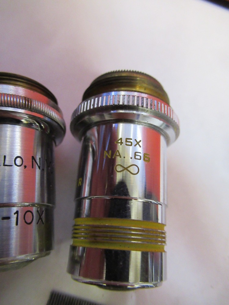 LOT OBJECTIVES SPENCER DARK PHASE OTHERS MICROSCOPE PART AS PICTURED P3-B-16