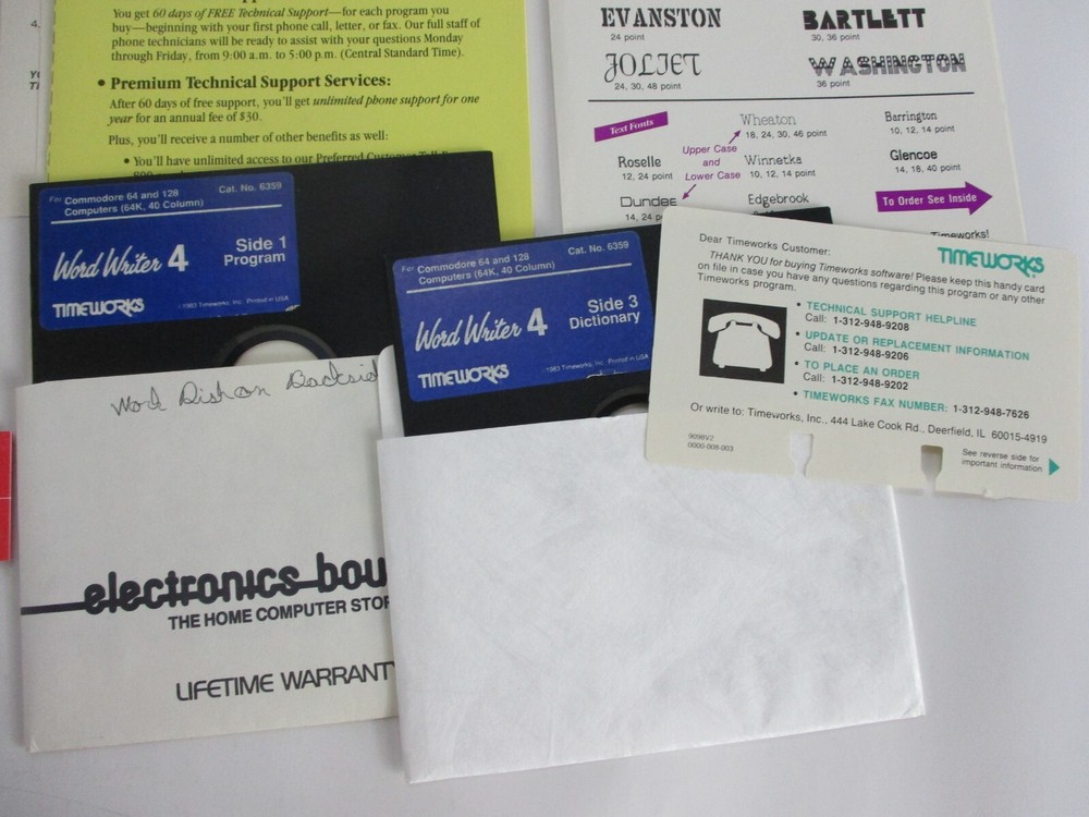 Commodore 64/128 WORD WRITER 4 Software VG!!