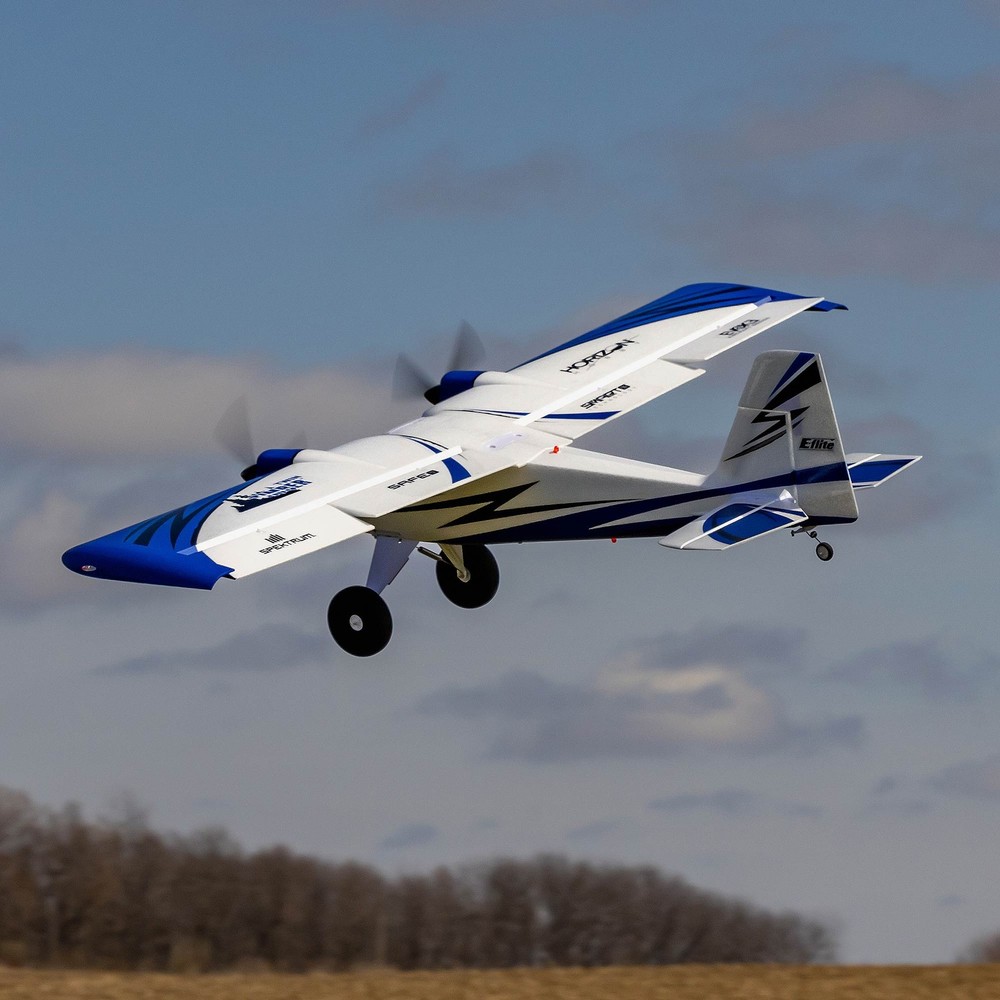 E-flite RC Airplane Twin Timber 1.6m BNF Basic with AS3X and SAFE Select