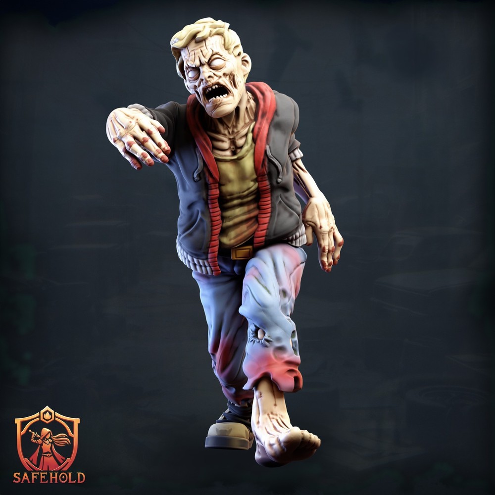 Zombie - Pose 9 | World in Ruins | Safehold | 32mm
