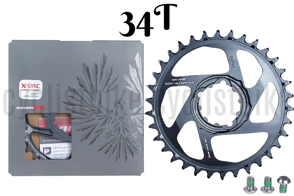 SRAM Eagle X-Sync Direct Mount Chainring 34T Boost 3mm Offset MTB New