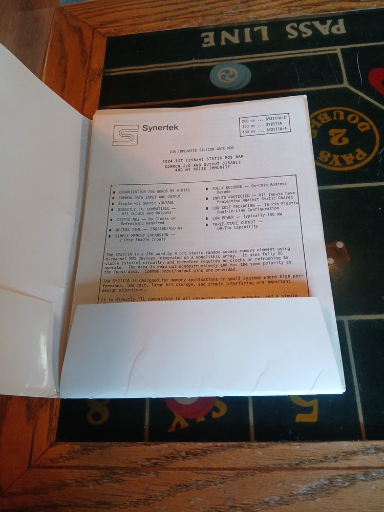 Vintage Synertek Brochures Data Sheets Folder Lot