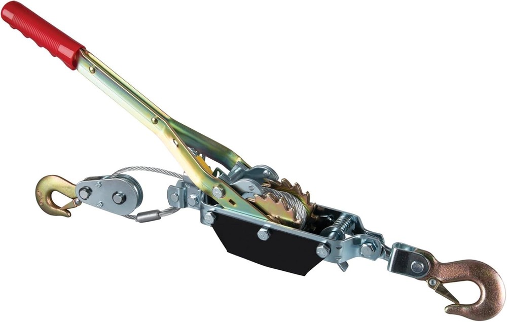 Professional Grade 2 Ton Winch with 6' Cable - Dual Gear for Maximum Control