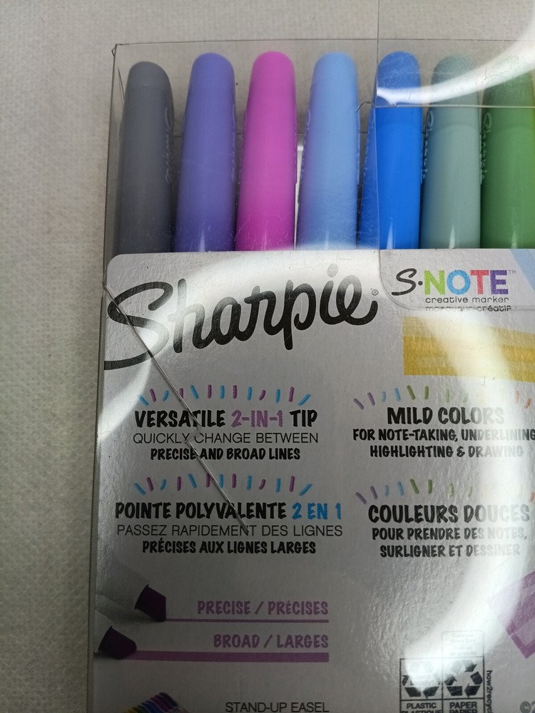 Sharpie S Note Creative Markers, Highlighters, Assorted 12 count, new