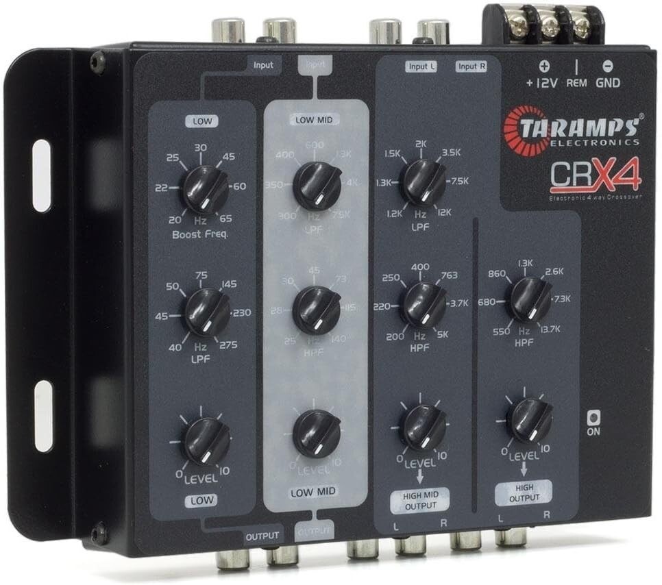 Lightweight Taramps Car Audio Processor - 4 Way Crossover with Wireless Control=
