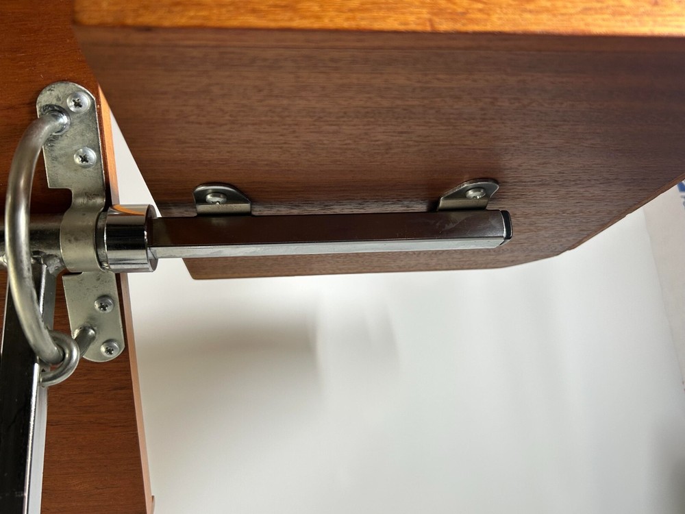 1970s Danecastle ApS Danish Modern Teak and Chrome Adjustable Reading Tray Table