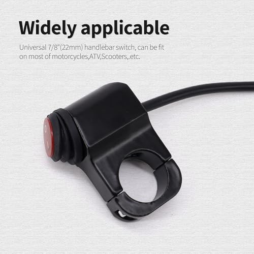 1PC Motorcycle Handlebar Switch Plug and Play 12V ATV Handlebar Light Switch