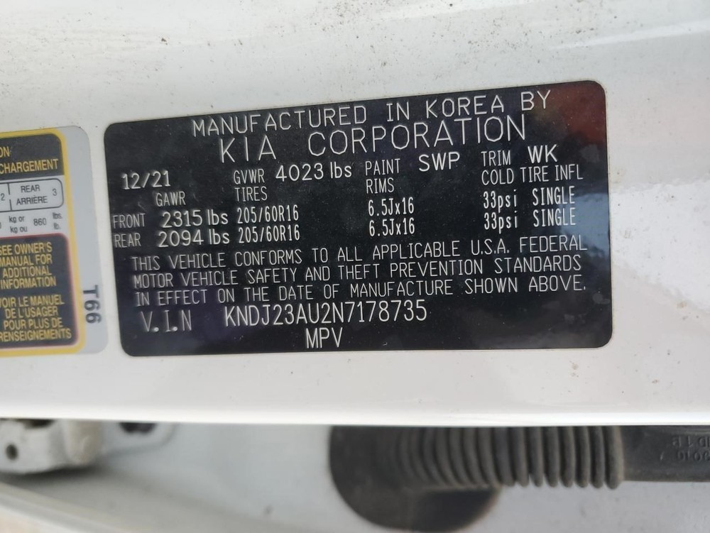 Camera/Projector Model Camera Front Windshield Fits 20-22 SOUL 344391