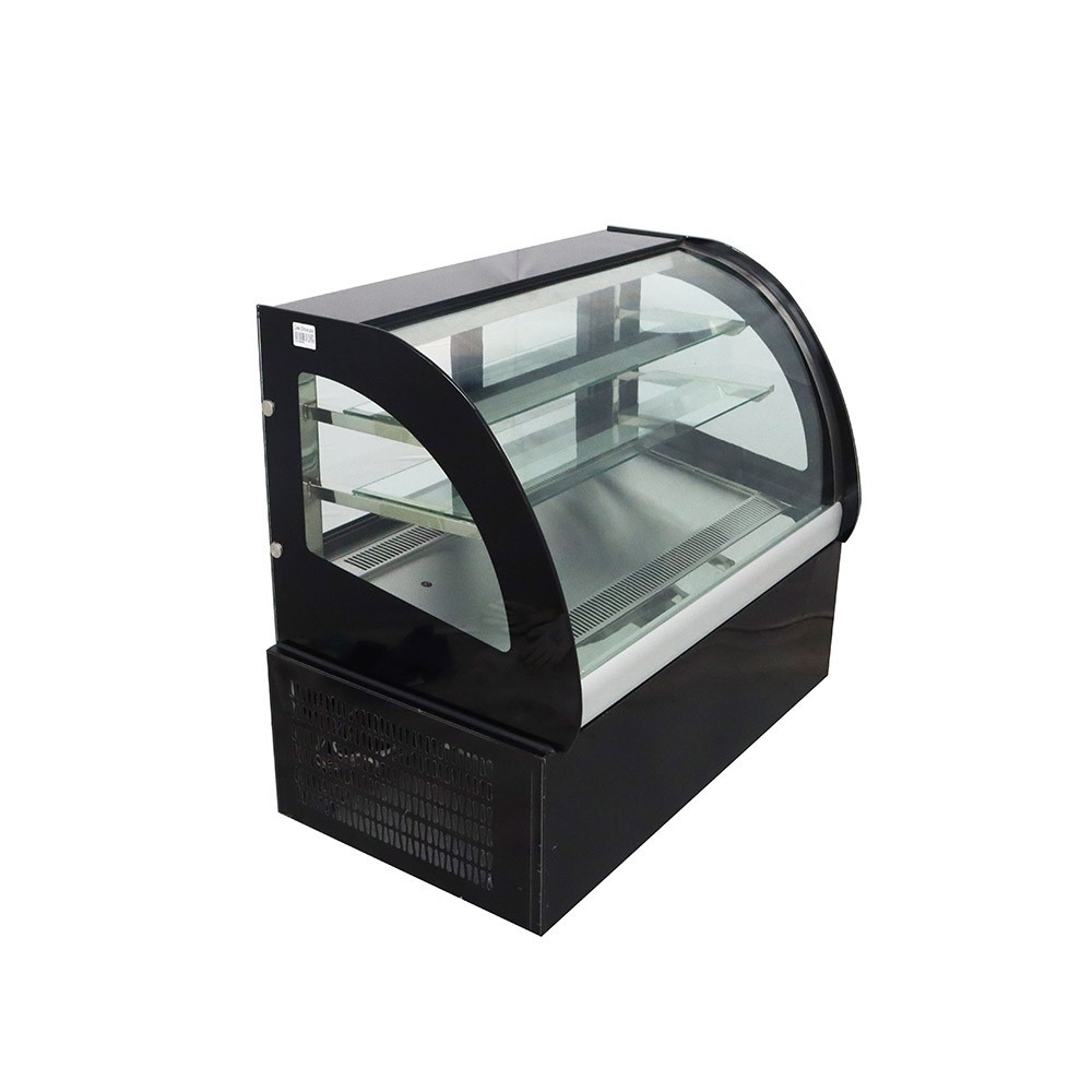 220V 3 Layers White LED Lighting Refrigerated Cake Display Cabinet Showcase