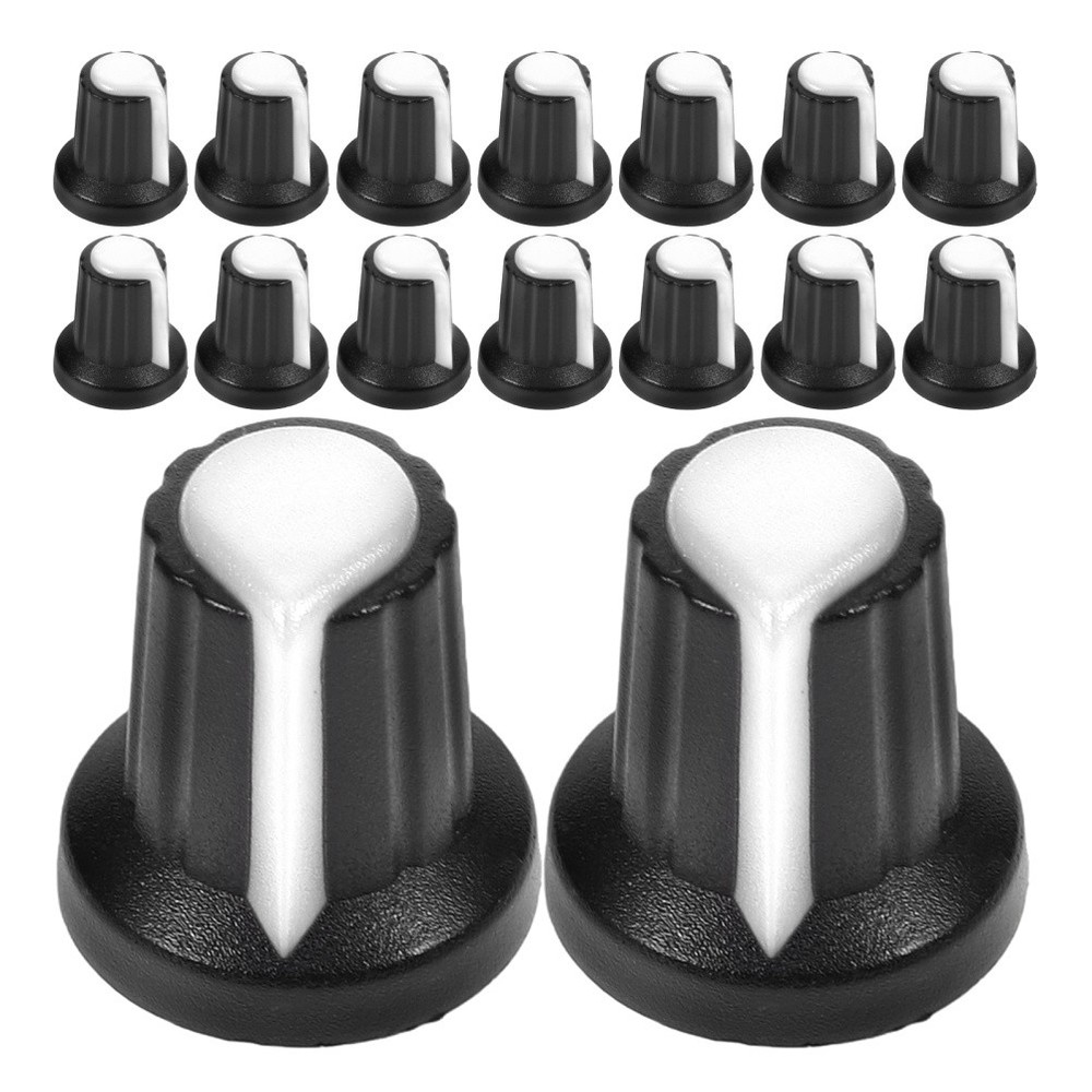 20 Pcs Volume Control Knobs Potentiometer Caps Replacement Plastic