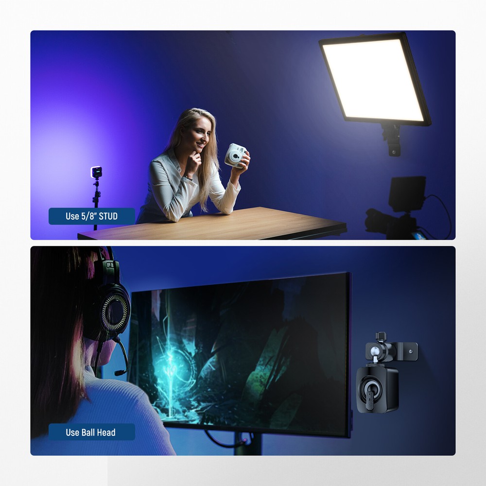 NEEWER 2 Pack T Type Wall Ceiling Mount, Ring Light Wall Mount Bracket