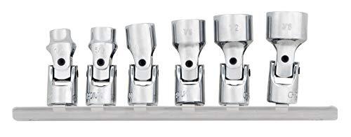 Performance Tool W36980 1/4" Drive SAE 6 Piece Flex Socket Set