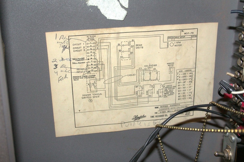 Simplex Time Recorder Clock Model No. R831