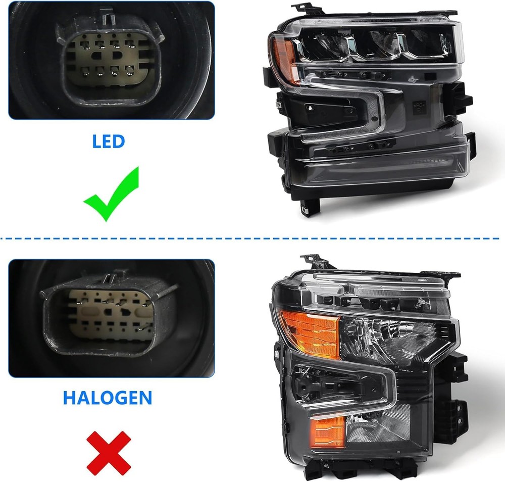 Full LED Headlight for Chevy Silverado 1500 2019-2022 Right