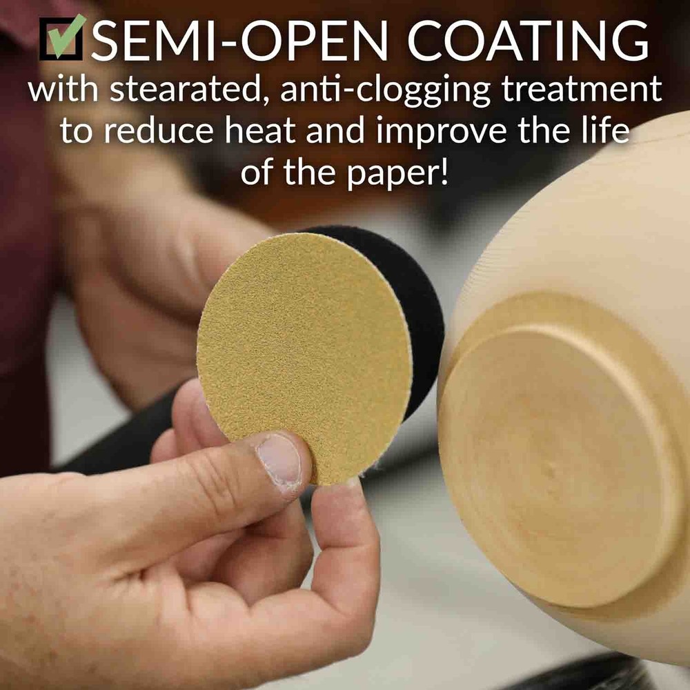 3" Hook and Loop Sanding Discs, 80 Grit, Pack of 100, Hurricane STORM