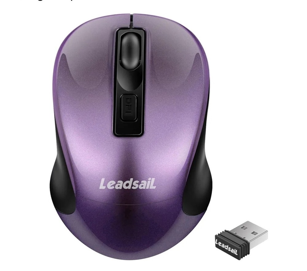 Leadsail Wireless Mouse LX-005 Dark Purple