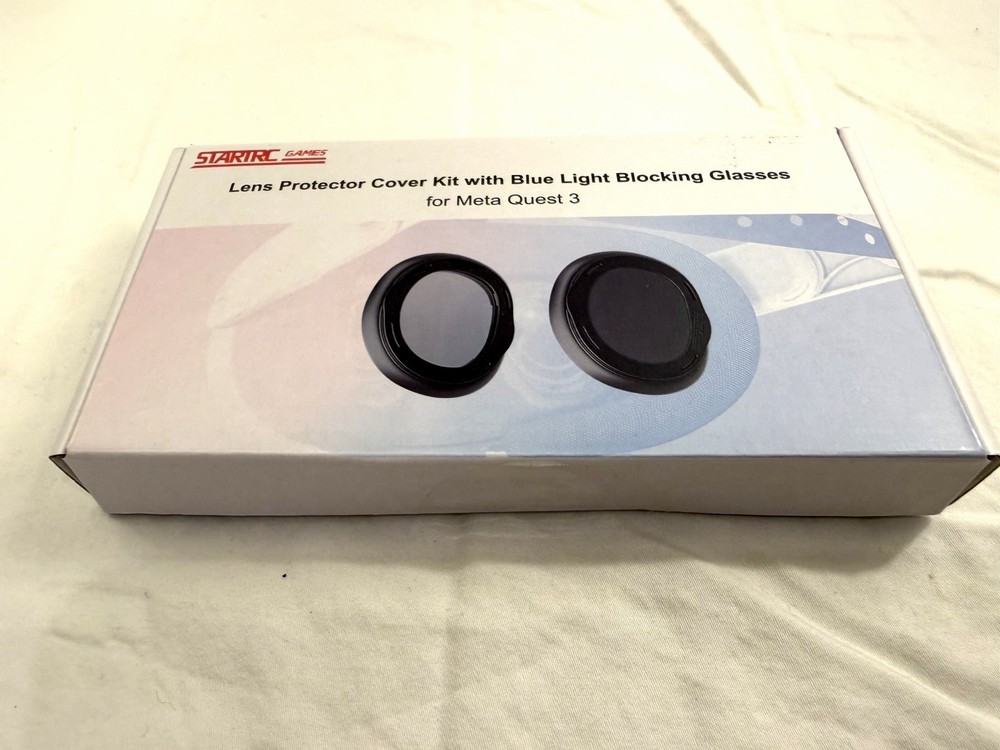 STARTRC Games Lens Protector Kit + Blue Light Glasses for Quest 3 – New Sealed