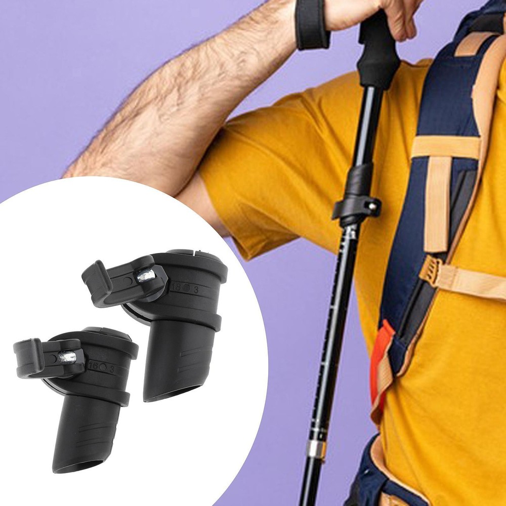 Replacement Walking Pole Lock Black Practical Trekking Cane