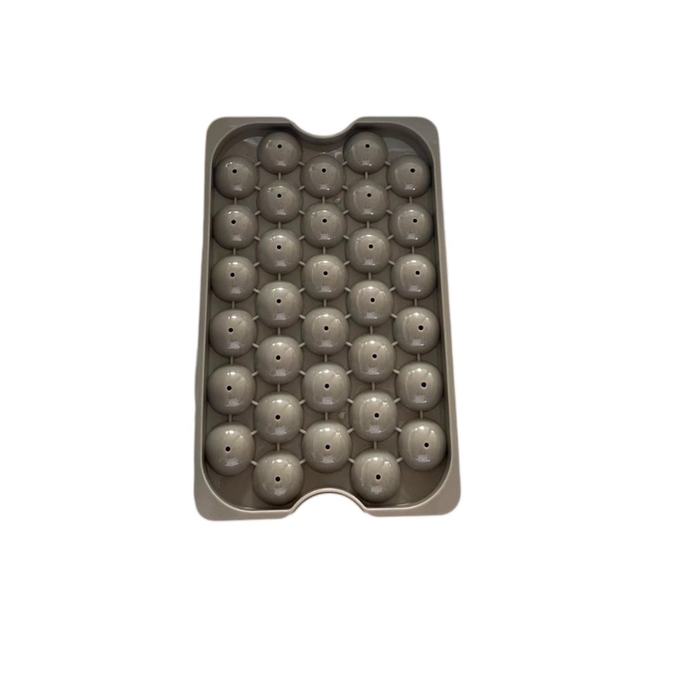 4 Stackable Round Small Ice Cube Tray with Lid & Bin, Ice Molds for Cocktails...