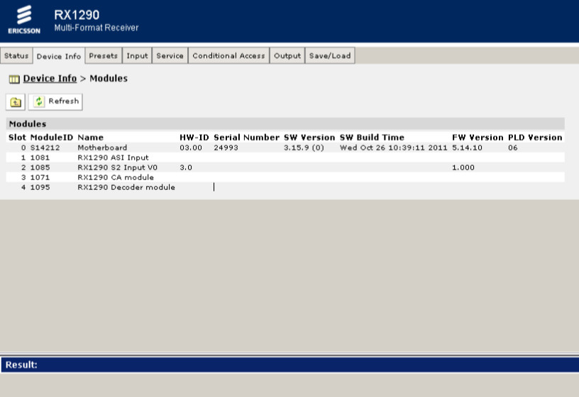 Ericsson Tandberg RX1290 Multi-format SD/HD Receiver