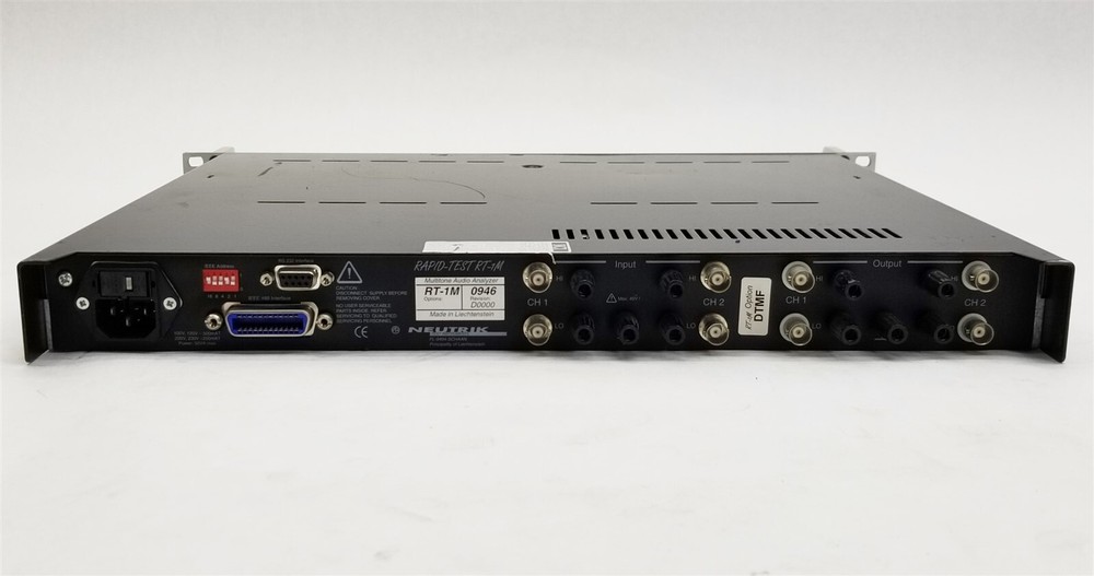 NEUTRIK RT-1M Rapid Test Multi-Tone Audio Analyzer Option DTMF w/Phantom Adapter