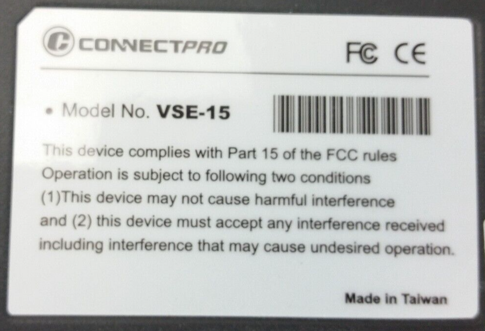 Connect Pro VSE-15 Video Distribution Amplifire