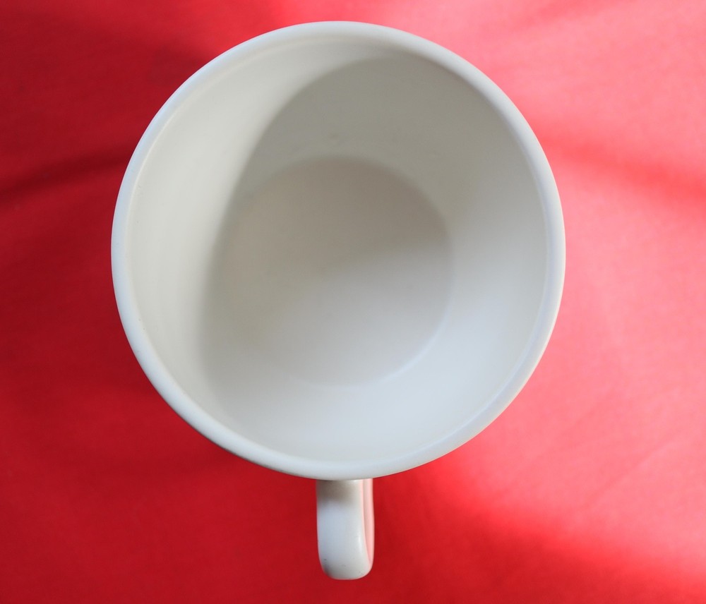 LARGE CERAMIC APPLE COMPUTER COFFEE CUP MUG