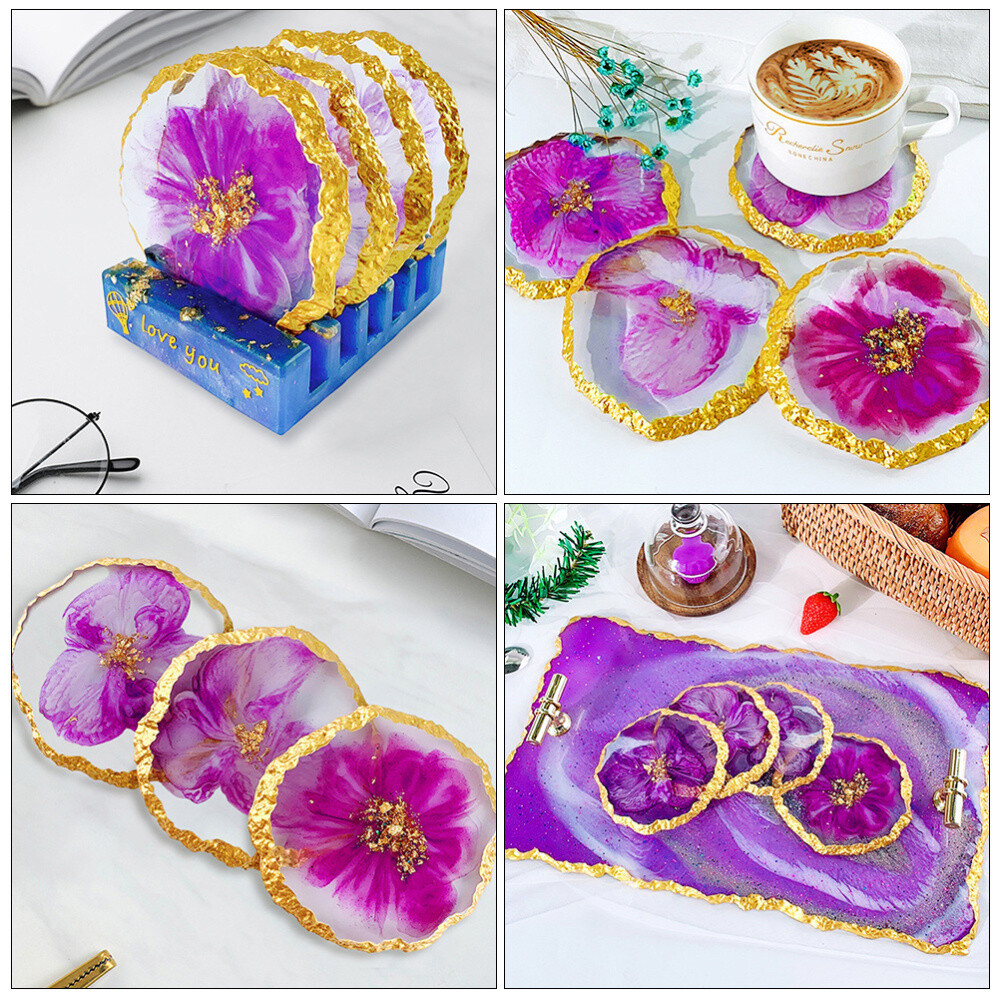 4pcs Silicone Mold Making Mold Coaster Coaster Mold