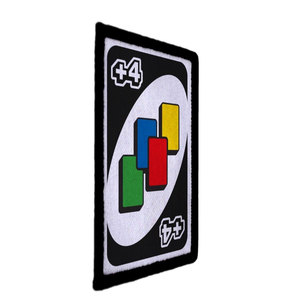 +4 Uno Draw Cards Game Patch Sew on [sub]
